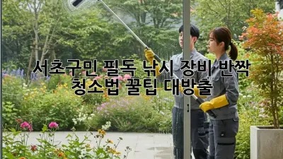 🎣 서초구민 필독! 낚시 장비 ✨반짝✨ 청소법 꿀팁 대방출!